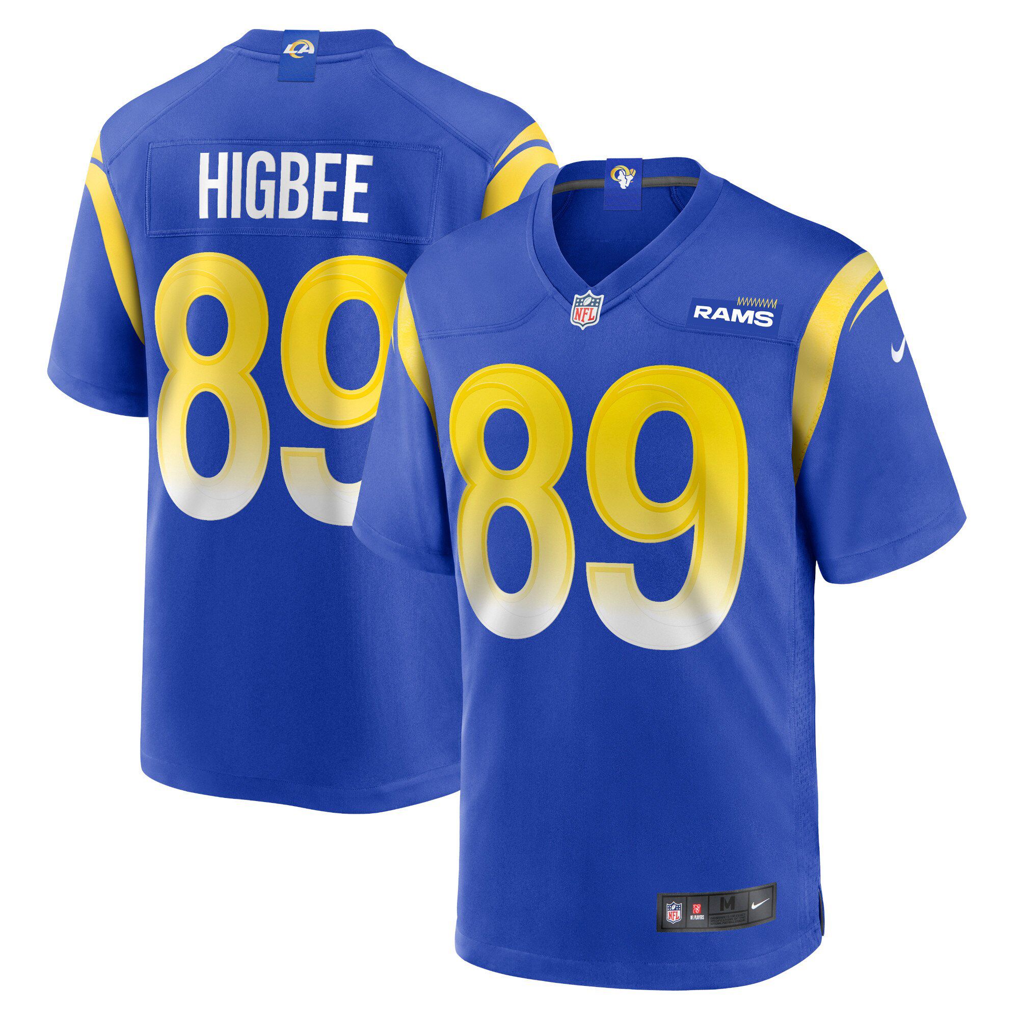 Men Los Angeles Rams #89 Tyler Higbee Nike Royal Game Retired Player NFL Jersey